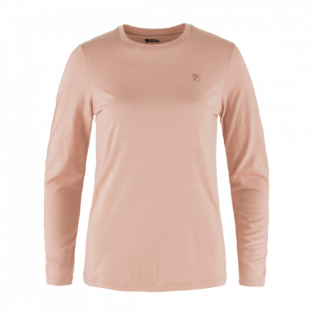 Футболка с длинным рукавом женская Fjallraven Abisko Wool LS M розовая (chalk rose) M