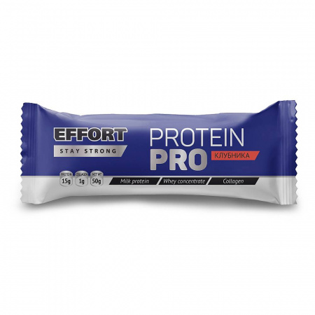 Протеиновый батончик в глазури с клубникой