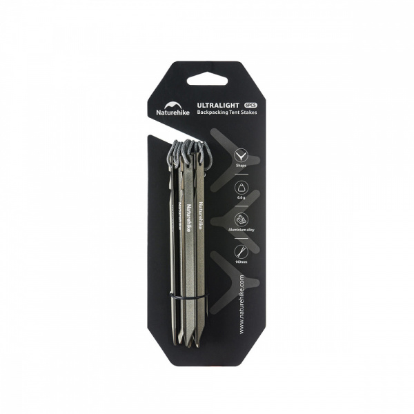 Колышки Naturehike Lightweight Pegs CNK2650PJ014 Y-образные 6 шт 14 см