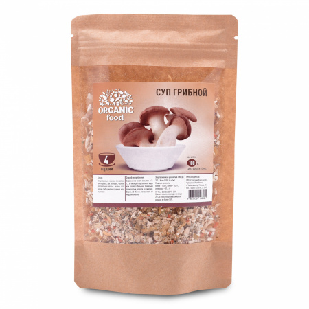 Organic Food Суп грибной, 100 гр Organic Food Суп грибной, 100 гр