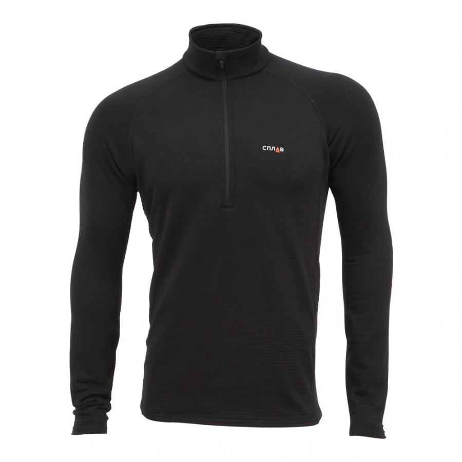 Термобелье Сплав Active Polartec Power Grid футболка L/S мод 2 черная 54/188
