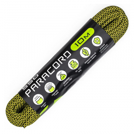 Паракорд 550 CORD nylon 10м RUS (lemon snake)