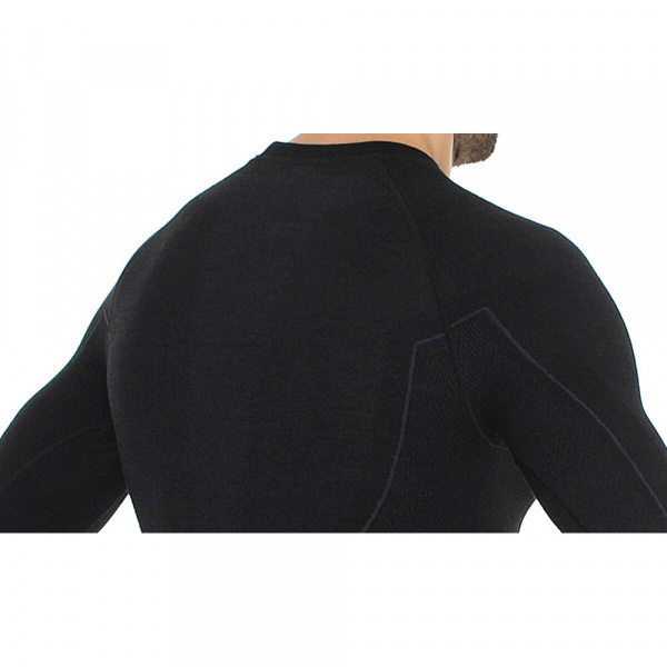 Термобелье мужское Brubeck футболка с длинным рукавом шерсть мериноса ACTIVE WOOL