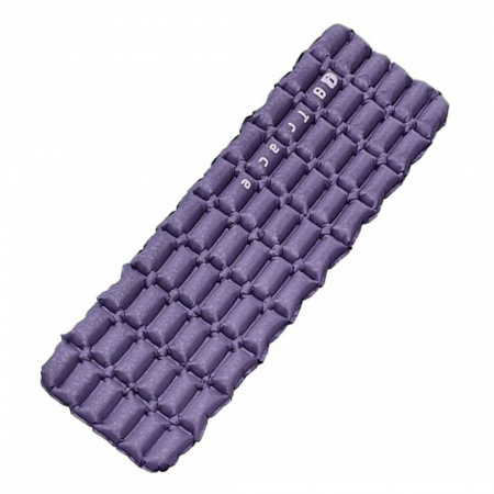 Коврик надувной утеплённый BTrace AirMat Comfort, 184х52х7 см (Фиолетовый)