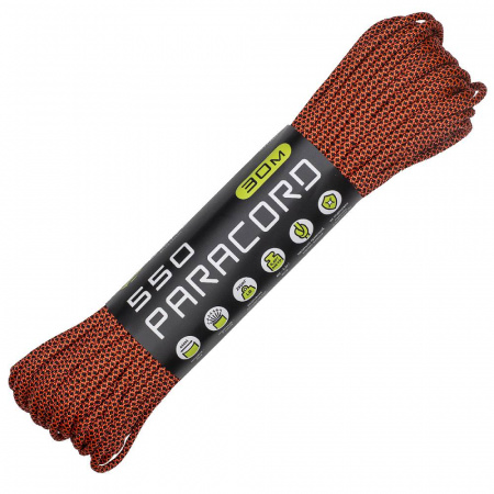Паракорд 550 CORD nylon 30м RUS (neon orange snake)