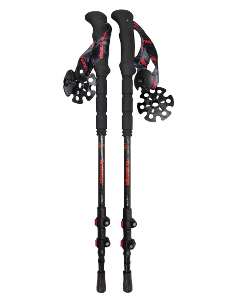Палки Tramp треккинговые Carbon (Черный) TRR-015