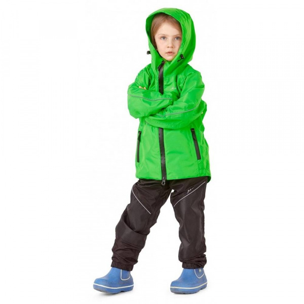Dragonfly Детский комплект дождевой (куртка, брюки) EVO Kids GREEN (мембрана) (р. 116-122)