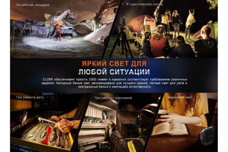 Фонарь Fenix CL28R, 2000 Lumen