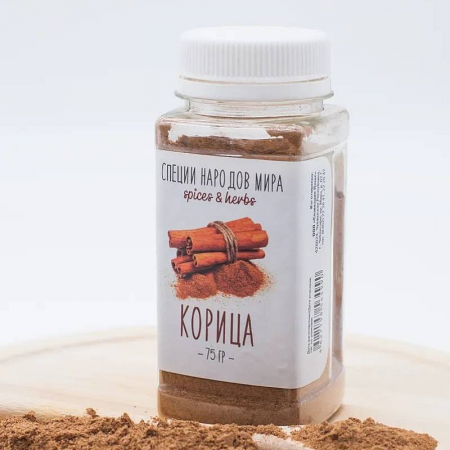 Organic Food Корица молотая, 75 гр ПЭТ