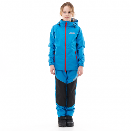 Dragonfly Комплект дождевой (куртка, брюки) EVO FOR TEEN BLUE (мембрана) (р. 140-146)