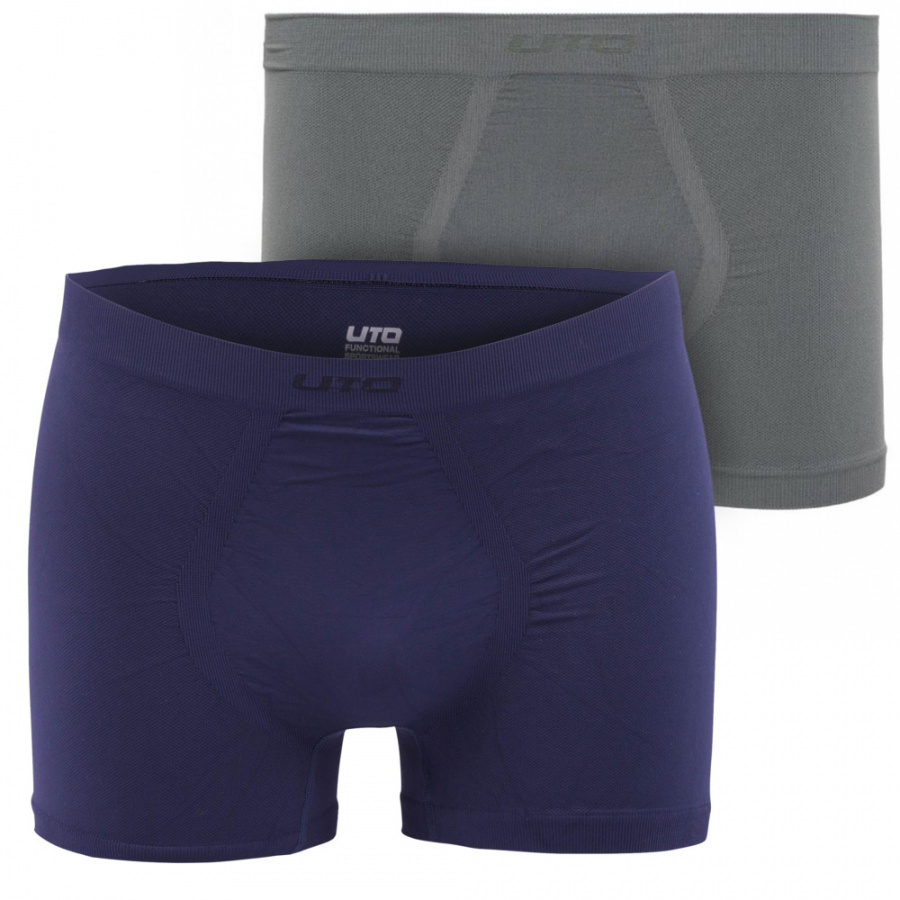 Трусы UTO Sports Nilit Softex Boxer (2шт) 922102 Dark Grey/Navy XXL