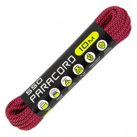 Паракорд 550 CORD nylon 10м RUS (pink snake)