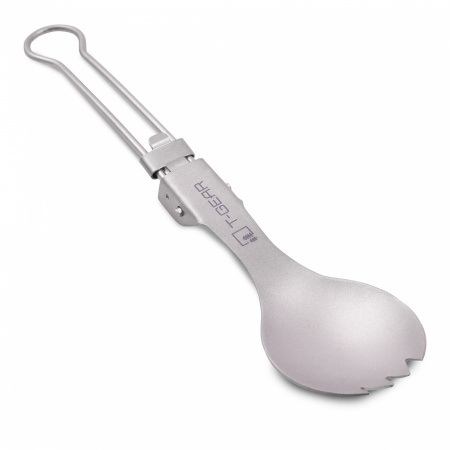 Складная ловилка титановая T-Gear Titanium Folding Spork