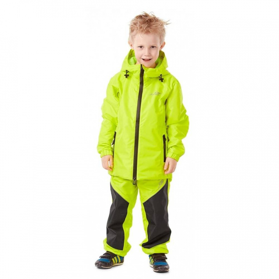 Dragonfly Детский комплект дождевой (куртка, брюки) EVO Kids YELLOW (мембрана) (р. 128-134)