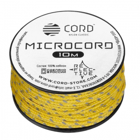 Микрокорд CORD катушка 10м светоотражающий (lemon)