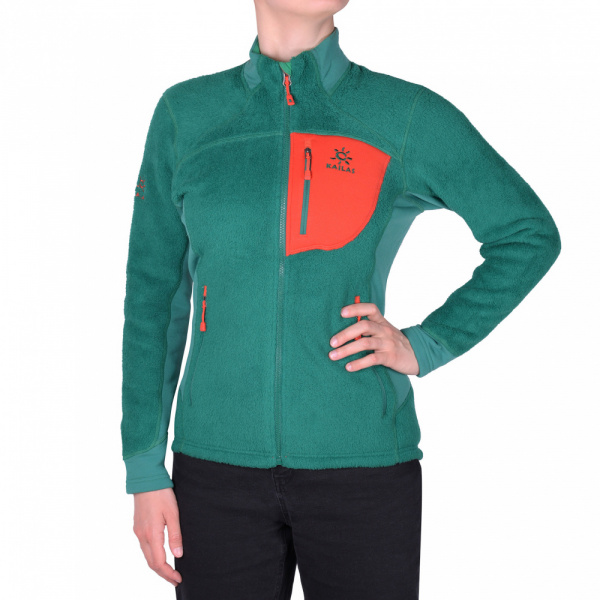 Kailas куртка флисовая Highloft Fleece Insulated W's (XL, Зеленый/Оранжевый, QT07)