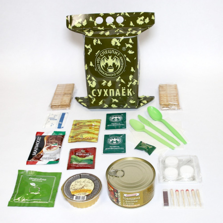 Сухой паек разовый Ужин Вариант 3 (ИРП-Ужин3) СПЕЦПИТ