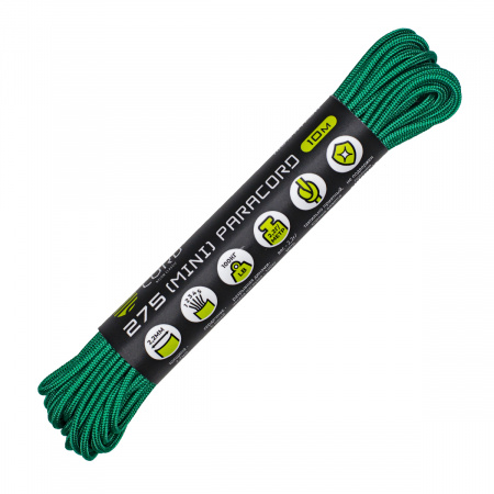 Паракорд 275 (мини) CORD nylon 10м RUS (emerald green)