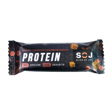 Батончик протеиновый Protein SOJ с соленой карамелью 50г