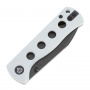 QS150-G2 Canary folder - нож складной, рук-ть, белый G10, черн. клинок 14C28N