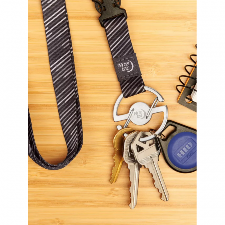 Брелок для ключей NiteIze Medallion Key Lanyard, стальной