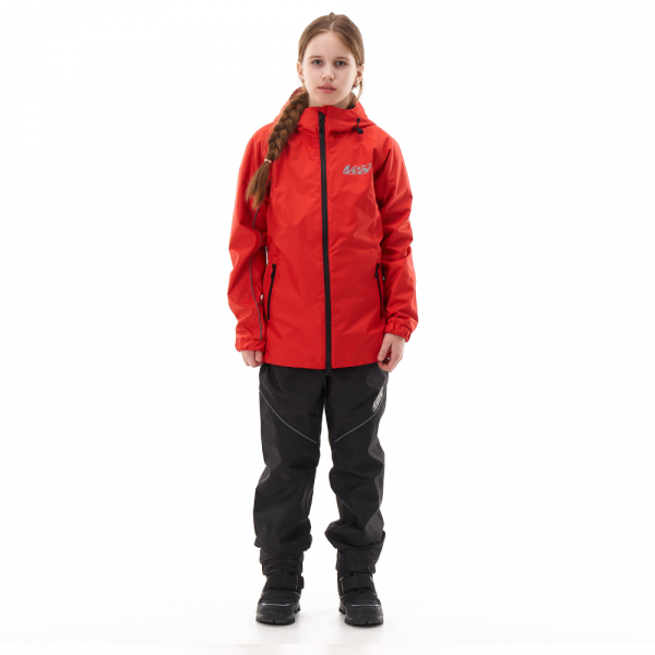 Dragonfly Комплект дождевой (куртка, брюки) EVO FOR TEEN RED (мембрана) (р. 152-158)