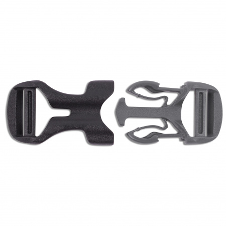 Пряжка фастекс 15мм 1-30179/1-30197(2 части) две регулировки(Duraflex)