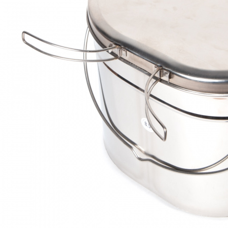 Набор высоких котелков 3 шт.(5,0;6,5;8,5л) крышки с ручками нерж.сталь(Роза ветров)