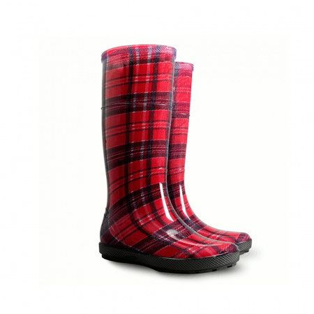 Сапоги Demar AD HAWAI LADY шотландка красная (39)