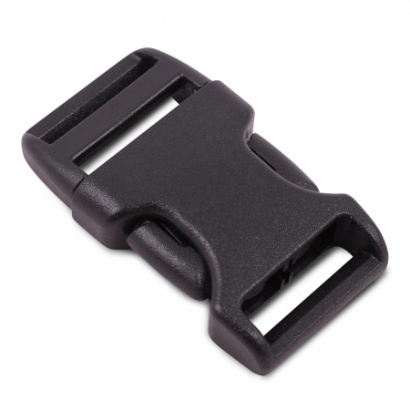 Пряжка фастекс Duraflex Stealth 20мм, одна регулировка, 1-10006/1-06404, черный