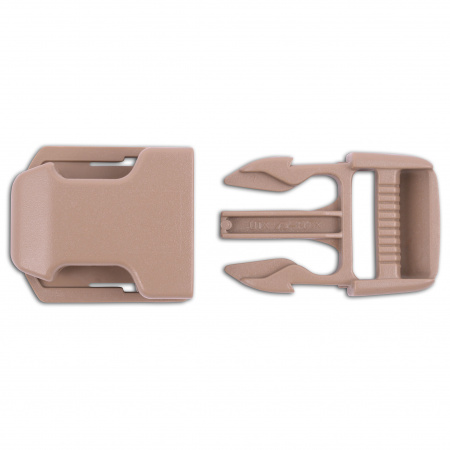 Пряжка фастекс на подложке 25 мм 1-15000/1-15707/1-15709 (3 части) одна регулировка Duraflex