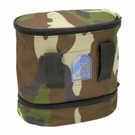 Набор посуды для солдата (котелок 1,7л, крышка 0,5л, фляга 0,7л, ложка,чехол) нерж. (Роза ветров)