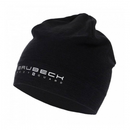 Термобелье Brubeck шапка ACTIVE WOOL шерсть S-M черная