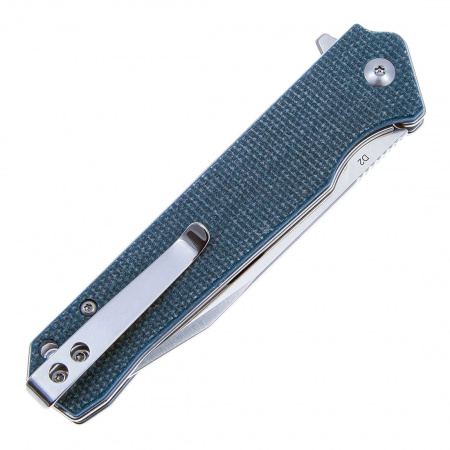 QS111-H1 Mamba V2 - нож складной, рукоять синяя микарта, клинок D2