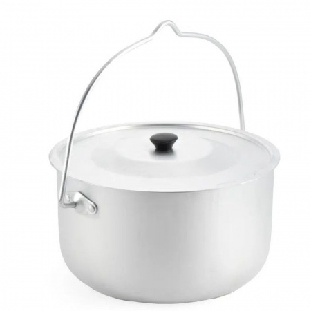 Котелок костровой цилиндрический 3 л, алюм. (Следопыт)