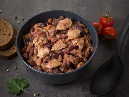 Готовое блюдо Свинина с фасолью 250 г. (Кронидов)