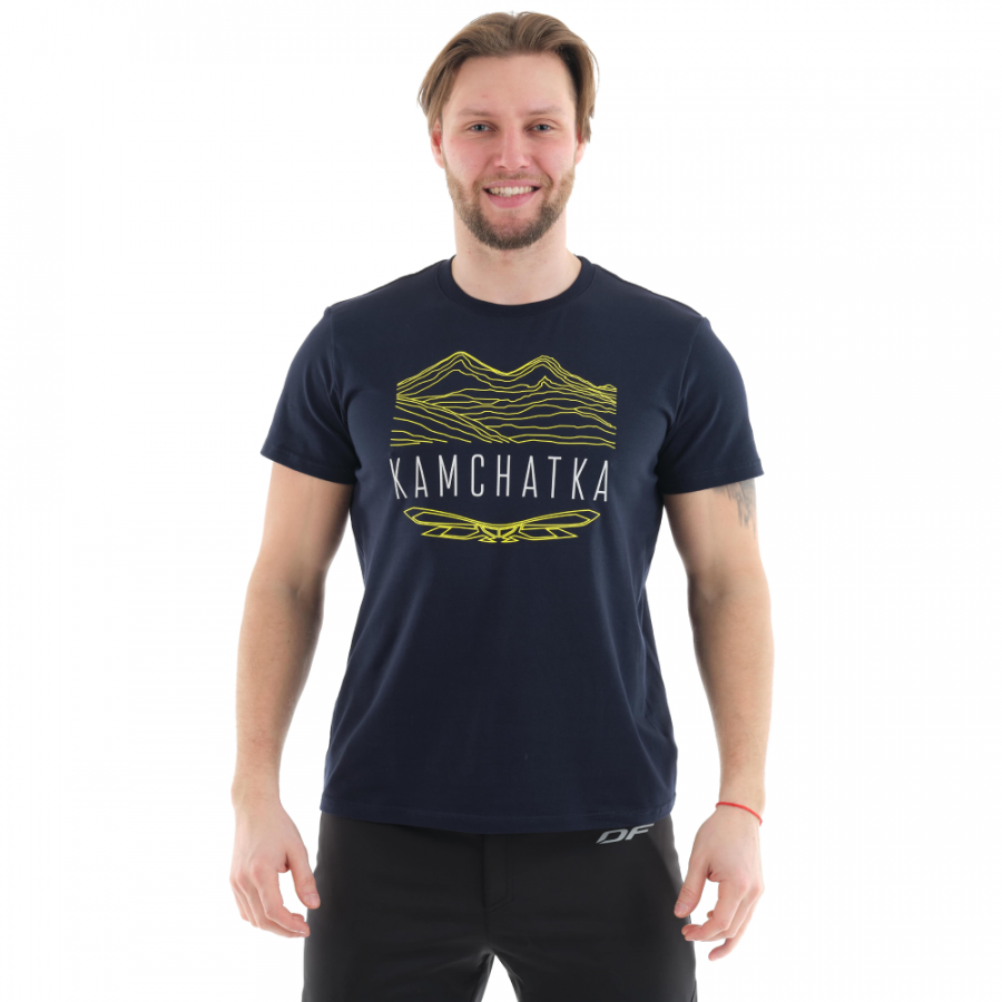Dragonfly Футболка с принтом Kamchatka цвет синий (M) (S)