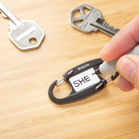 Брелок для ключей NiteIze IdentiKey SlideLock Dual Carabiner 2pk