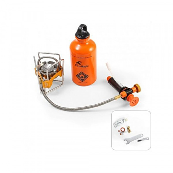 Горелка Tramp туристич. складная со шлангом бензин TRG-050 (сталь, латунь, алюминий)