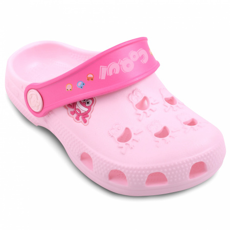 Сабо COQUI 8701 розовый-фуксия, Pale pink-Lt.fuchsia, 20-21