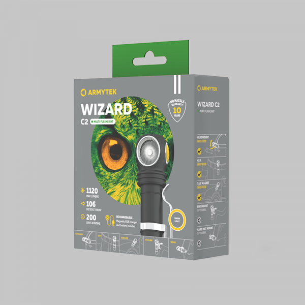 Фонарь Armytek Wizard C2 Magnet USB Warm