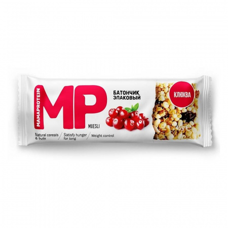 Батончик злаковый с клюквой