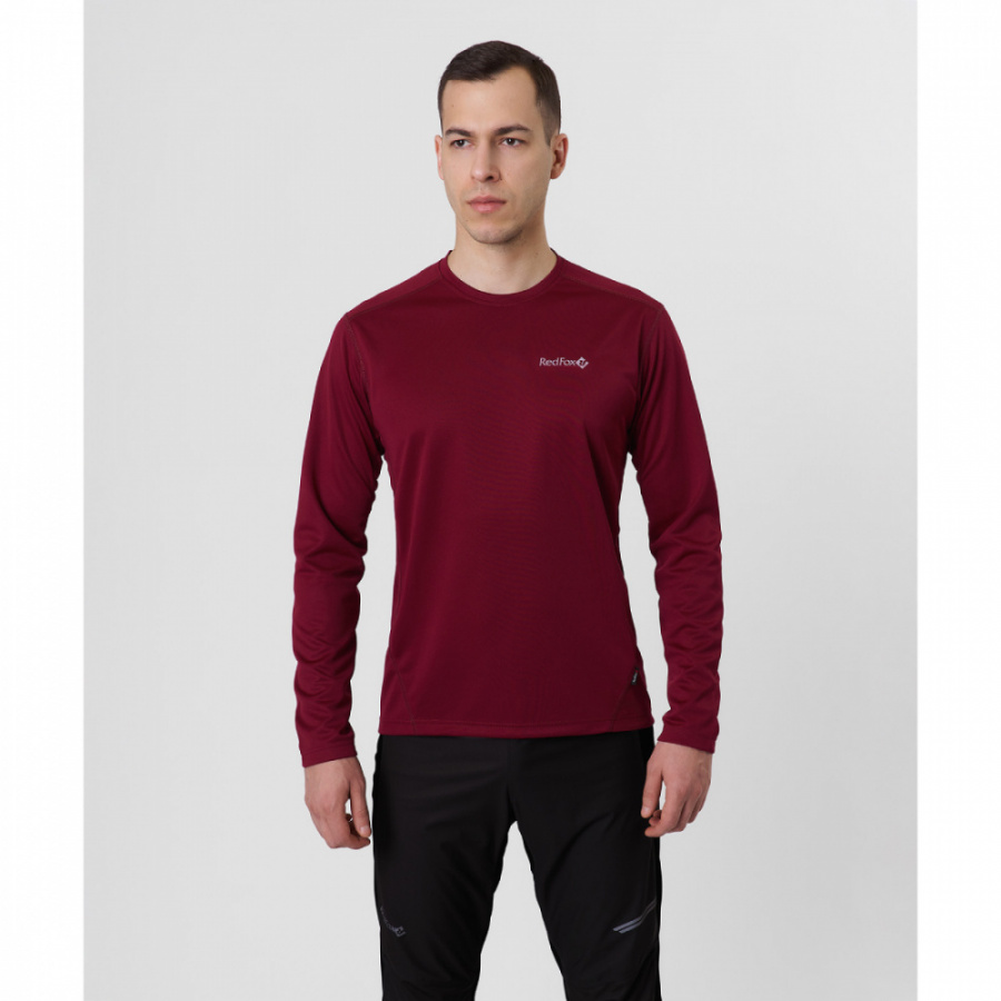 Red Fox Футболка с длинным рукавом Workout Мужская (M, 1100/бордовый)