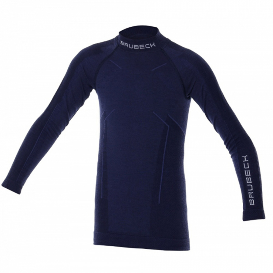 Термобелье для мальчиков Brubeck футболка длинный рукав шерсть мериноса ACTIVE WOOL