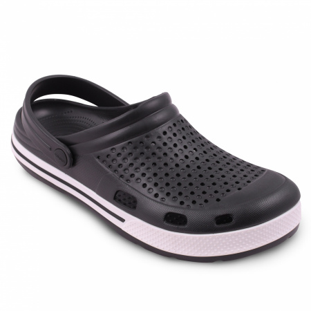 Сабо COQUI мужские 6403 черный-белые, Black-White, 42