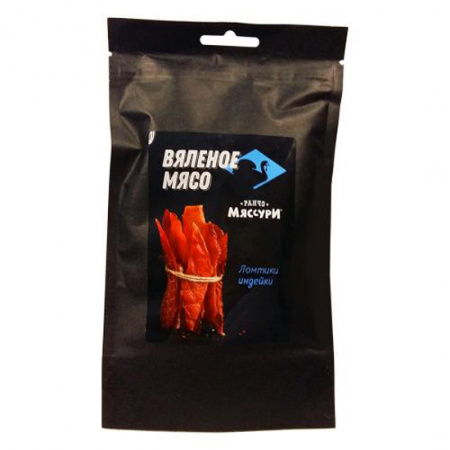 Вяленое мясо Индейка Ранчо Мяссури Гурмэ, 50 гр