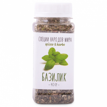 Organic Food Базилик сушеный, 40 гр. ПЭТ