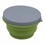 Миска силиконовая с крышкой оливковая 1000 мл. Track