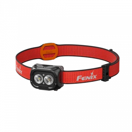 Фонарь Fenix HL18R-T V2.0 черный с красным ремешком