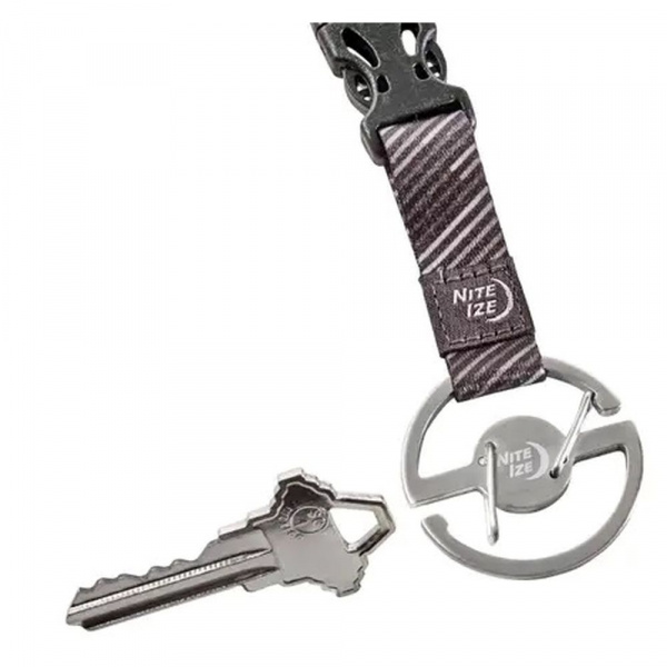 Брелок для ключей NiteIze Medallion Key Lanyard, стальной
